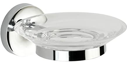 WENKO Power-Loc Seifenablage Arcole, aus Acryl, Befestigung ohne Bohren, 13x5,8x14 cm