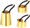 3 Stück Haarmanschetten aus Metall, elastisch, Haarklammer für Pferdeschwanz, Haar-Accessoire für Frauen und Mädchen, 3 Stile (Gold)