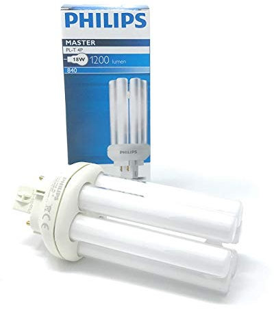 10x PHILIPS MASTER PL-T 18W/840/4P GX24q-2 4PIN Kompaktleuchtstofflampe