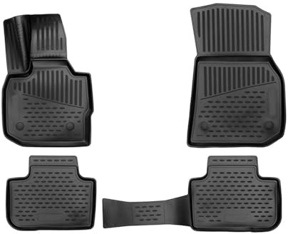 OMAC Gummimatten Fußmatten kompatibel mit BMW X3 G01 2017-2024 TPE Automatten Schwarz 4X