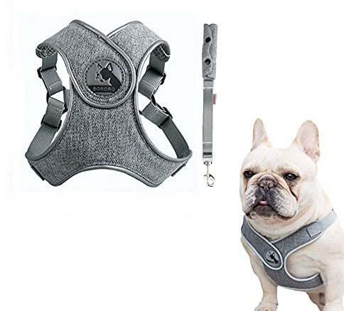 ABRRLO Pet Hundegeschirr für Kleine Mittlere Hunde Reflektierend Geschirr Vest Air-Mesh Einstellbar Dog Harness Weich Gepolstert Atmungsaktiv