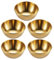 Cabilock Lot de 5 coupelles rondes en céramique - Pour apéritifs, apéritifs, sauces, épices, collations, fruits - Pour sauce soja - Doré Z2AEM2SK14T2631UJX0DA