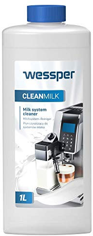Wessper Milchsystemreiniger für Kaffeevollautomat Flüssig-Reiniger für Milchaufschäumer, Kompatibel mit Jura Melitta WMF Delonghi Nespresso Seaco Siemens - 1L