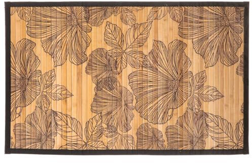 Five - Tapis de Salle de Bain Lattes en Bambou 50 x 80 cm déco Blackflora