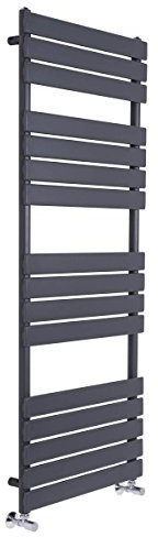 NRG Bathroom Flat Panel Heated Towel Rail Radiator Modern Central Heating Warmer Wall Mounted Ladder Rad 1600×450mm Sand Grey