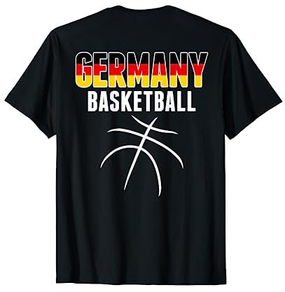 Deutschland Basketball Fans Trikot - Deutsche Flagge Sport Liebhaber T-Shirt