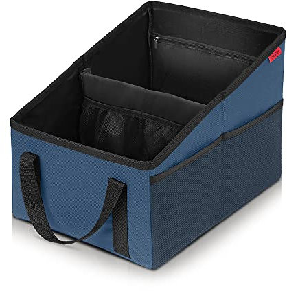 Autositz Organizer für Vorder- und Rücksitz, Sitzaufbewahrungstasche für Erwachsene und Kinder, mit Becherhaltern, Gurtbefestigung und Staufächern für Spielzeug, Bücher, Snacks und andere Utensilien