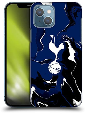 Head Case Designs Officially Licensed Tottenham Hotspur F.C. Marble Badge Hard Back Case Compatible With Apple iPhone 13