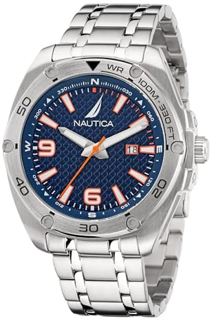 Nautica Men's Tin Can Bay Stainless Steel Bracelet Watch (Model: NAPTCF203)