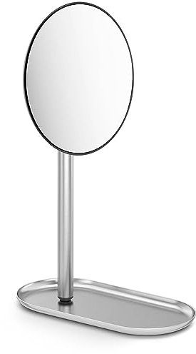 ZACK Olomo Kosmetikspiegel Ø 15x30 2 cm Edelstahl Gebürstet
