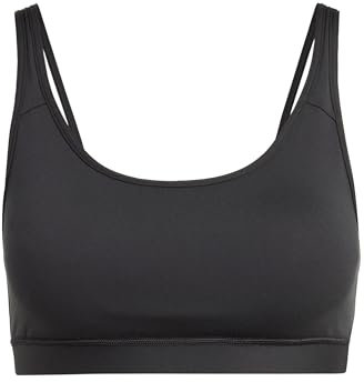 adidas Damen All Me Essentials Medium-Support Bra Sport-BH, Black, L A-B