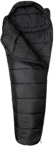 Snugpak Sleeper Expedition WGTE Mumienschlafsack – Warmer Schlafsack mit silikonisierter Isolierung, elastischer Kapuze mit Kordelzug, reißfeste Reißverschlüsse & Kompressionssack – Schwarz