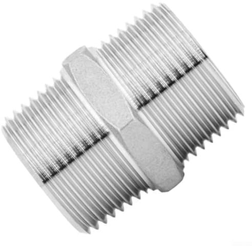 Zoegneer Brauseschlauch Verlängerung Edelstahl Chrom Schläuche Anschluss für Gartenschläuche