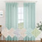 MIULEE Leinen Gardinen Vorhänge mit Kräuselband Weiss Gardine Vorhang Leinenoptik kräuselband Wohnzimmer Modern Voile Schienensystem Schlafzimmer 2er Set 140x225 cm Blau