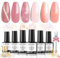 Modelones Smalto UV 6 colori gel smalto UV con magnete, smalto per unghie Cat Eye Gel UV Set smalto rosa nude glitter Shellac smalto Soak Off French Manicure fai da te regali per la primavera estate 7