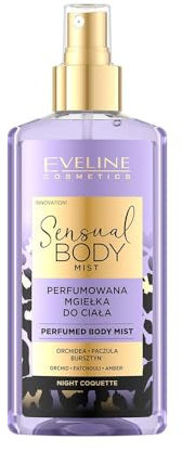 Eveline Cosmetics Sensual Body Mist Night Coquette - Alkoholfreier Duft mit Bergamotte, Grapefruit, Patchouli & Amber