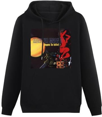 YouBello Monster Magnet Dopes to Infinity American Rock Men's Sweatshirts Unisex Black Hoodies S
