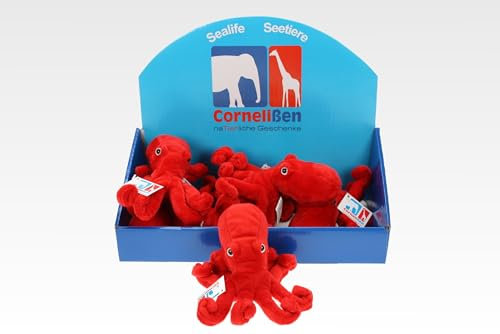 Cornelißen Kuscheltier Oktopus Krake Tintenfisch Höhe 20 cm rot 1017060