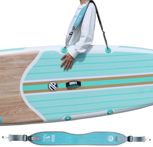 niphean SUP Tragegurt, Paddleboard Zubehör für aufblasbare Paddleboards, verstellbarer Tragegurt SUP Board für alle SUPs und Kajaks mit Metallhaken, von 44 bis 52 Zoll
