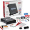 KIT SET PER BOSS AUDIO SYSTEMS RIOT R1100MK con amplificatore 1 canale monofonico classe ab 1100 watt max, bass boost 0/+18 db, controllo remoto incluso e kit cavi di installazione, 1 kit