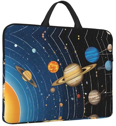 Housse de protection pour ordinateur portable 14 avec poignée compatible avec système solaire