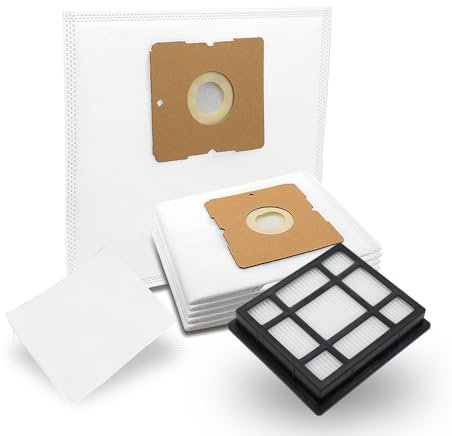 MisterVac | 20 bolsas de aspiradora SG + filtros compatibles con Nilfisk One Performance Basic