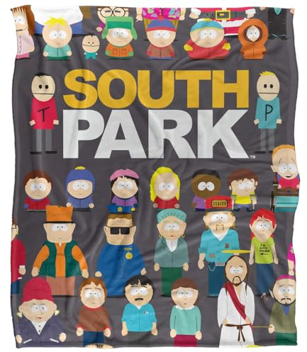 South Park Full Cast Silky Touch Super Soft Throw Blanket 152 X 127 cm, White
