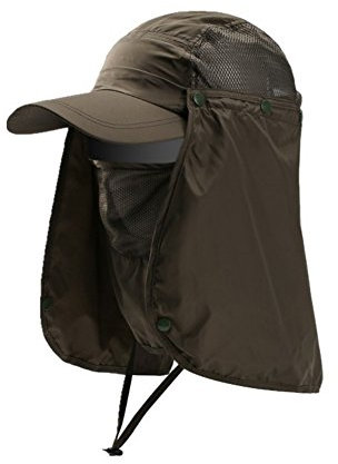 ITODA Baseballkappe UPF 50+ Sonnenhut Nackenschutz Sommerhut Gesichtschutz Safarihut Schnell Trocknend Damen Reitkappe Herren Anglerhut UV Schutz Hut Kappe Schlapphut für Outdoor Reiten Trekking