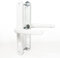 UPVC Door Handles Set Suits Fullex Locks - White - Lever/Lever - 68mm PZ (Centres) - 215mm Screw to Screw - Backplate 245mm X 34mm - UPVC, White Replacement PVC