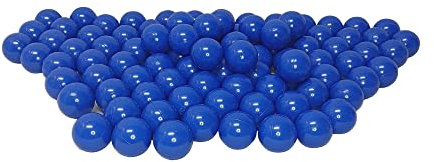 100 Bio Bällebad Bälle aus nachwachsenden Zuckerrohrrohstoffen (8cm Ø, Dunkelblau 78)