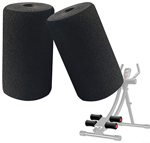 HEIBTENY 2 Stück Schaumstoff für hantelbank,160mm Schaumstoff-Fußpolster,Schwamm Gummi Schaumstoffrollen für Heimtrainingsmaschinen, Ersatz mit