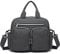 Kono Baby-Wickeltasche, groß, stilvoll, für Mama und Papa, wandelbare Reisetasche mit isolierten Taschen (Dunkelgrau), 16 Inches, (EQ2248 D GY)