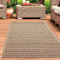 CARPETIA In- und Outdoorteppich groß Jute-Look robust modern wetterfest Balkon Terrasse Garten Esszimmer Küche 200x290 cm
