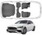 Trimak Passgenau 3D Fussmatten & Kofferraumwanne Auto Set Kompatibel mit Mercedes C Klasse W206 Sedan 2021-2024 Auto Zubehör Gummimatten & Kofferraummatte Autos Allwetter Geruchlos 7Schwarz
