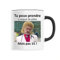 Mug en Céramique - Les Tuches, paquet de pates - Imprimé en France - Tasse originale en céramique - Cadeau Anniversaire Film et Série Humour original rigolo (Noir)