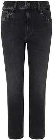 Pepe Jeans Damen Tapered Jeans Hw PL204591 Jeans, Black (Denim-XH7),