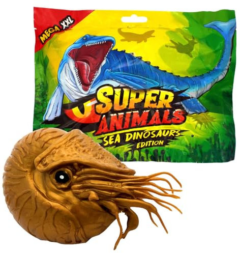 Generisch DeAgostini Super Animals Figur - Sea Dinosaurs Edition - Sammelfigur Sea Dino - Auswahl (Figur 7. Nautilus Praepompilius (Goldfarben - Super Selten))