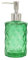Glass Soap Dispenser Bathroom Countertop Shampoo and Conditioner Dispenser Washing Up Liquid Hand Soap Pump Bottle Dispenser Kitchen(1, Green)