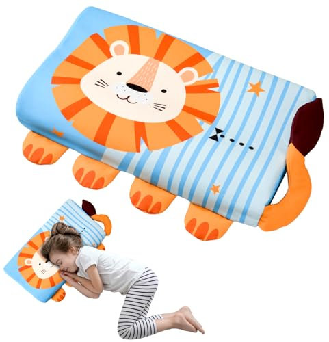 YAOZUP Cuscino Memory Foam Bambini,Cuscino Culla,Cuscino per Bambini con Federa,Ipoallergenico,Anti Acari,Cuscino per Bambini per Sonnellini per Ragazzi e Ragazze (3-10 Anni) (Leone)