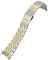 EMAIGlPO 316L Edelstahl-Armband passend for Tissot 1853 T41 T006 Serie Uhrenarmband(Silver Gold,12mm)