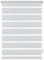 Deco Company Duo Klemmrollo, Doppelrollo, Rollo für Fenster ohne Bohren, Alle Montage-Teile inklusive, Polyester, 60 x 150 cm, Weiß