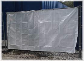 Jehaplan 10 Stück Bauzaunplane 1,76 x 3,41m 160g/m² weiß