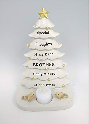 DFS Grabschmuck für den Weihnachtsbaum mit flackerndem Teelicht
