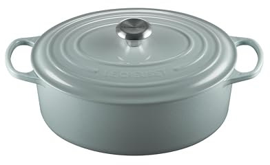 Le Creuset Enameled Cast Iron Signature Oval Dutch Oven, 6.75 qt., Sea Salt