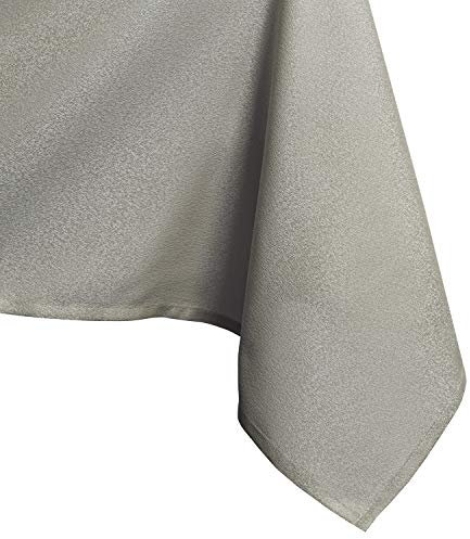 AmeliaHome Tischdecke 120x240 cm Tischtuch Tafeldecke Fleckschutz Lotuseffekt Abwaschbar Wasserabweisend Glänzend Glatt Empire Cappuccino