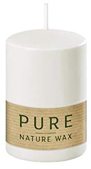 Wenzel Pure Kerze Safe Candle 9x6cm Natural, weiß
