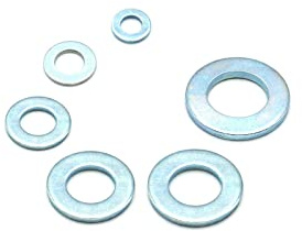 200 Unterlegscheiben M6 (6,4 mm) DIN 125 Verzinkter Stahl 8.8 Form A | Galvanisch verzinkter Stahl Güteklasse 8.8, Beilagscheiben, Scheiben, Standard Unterlegscheiben, Kleine Unterlegscheiben