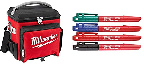 Milwaukee 932464835 Baustellenkühltasche, rot & 48-22-3106 mil48223106 Marker, Multi, Einheitsgröße