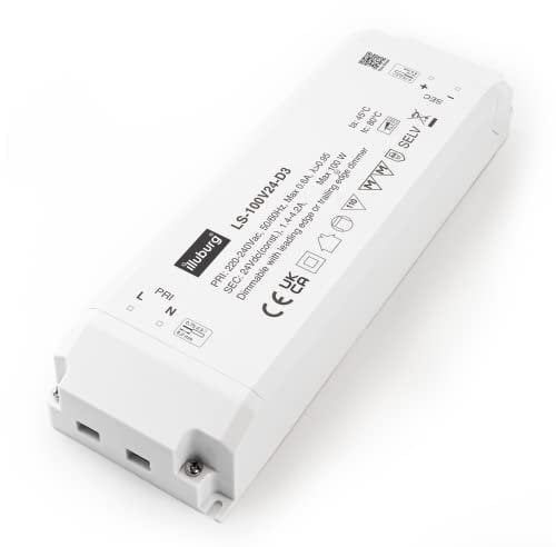 illuburg LED Trafo 24V Dimmbar Triac 33W - 100W für LED Strip Lampe LED Netzteil Treiber Transformator Vorschaltgerät Driver