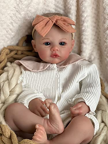 Zero pam Realistic Reborn Baby Dolls Girls 48CM Soft Silicone Baby Dolls Real Looking Babies Newborn Doll for Girls Lifelike Reborn Toddler Dolls